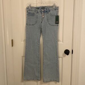 NWT Wild Fable Flare Leg Jeans Size 0 Bohemian BoHo Hippie